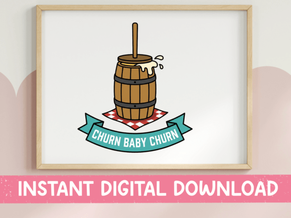 Churn Baby Churn Butter Churn Funny Graphics for T-Shirt Designs