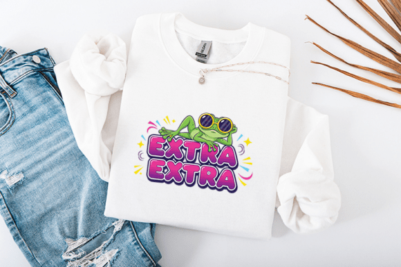 Extra Sarcastic SVG - Funny Frog Graphics for T-Shirt Designs