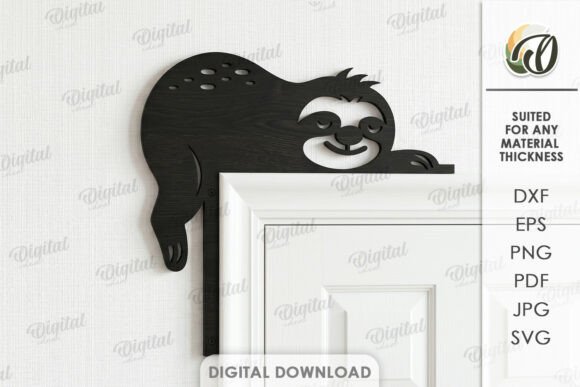 Funny Door Corner Laser Cut for Home Decor and Web Design