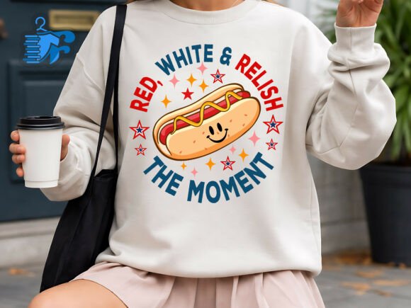 Funny Hotdog SVG Relish the Moment Quote for T-Shirt Designs