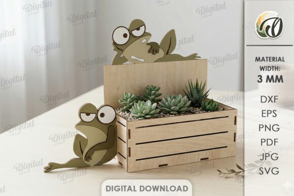 Funny Planter Laser Cut for Home Decor