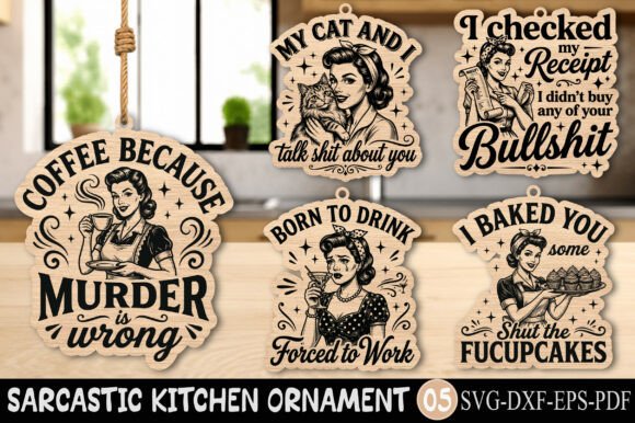 Funny Retro Housewife Laser Cut File Review