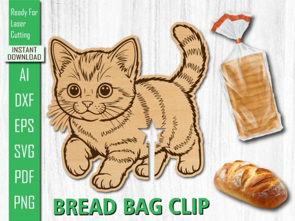 Laser Cut Animal Bread Clip for Other Art Amp