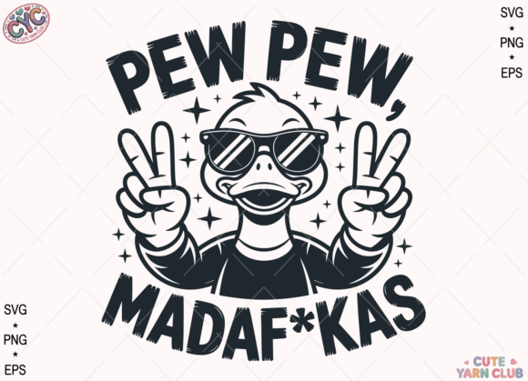 Pew Pew Madaf kas SVG for T-Shirt Designs and Graphics